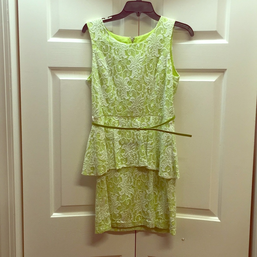 Lace Peplum Dress